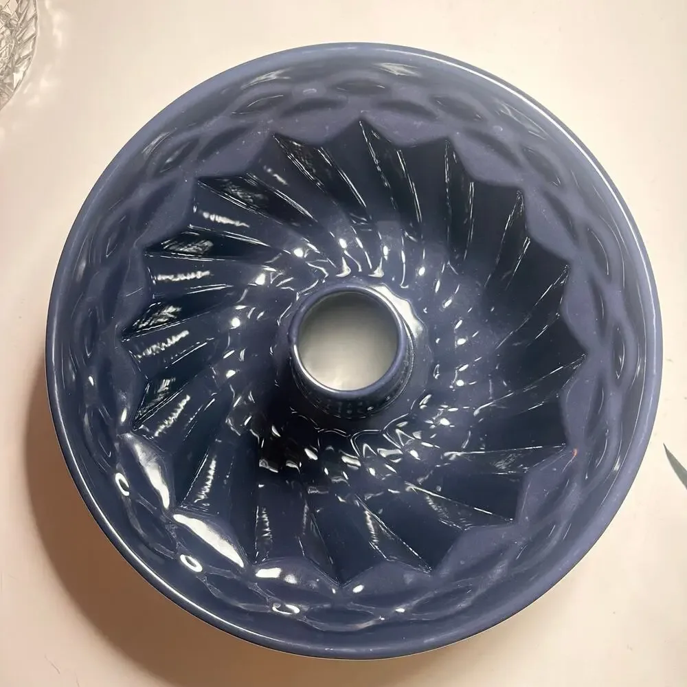 Dr Oetker Gugelhupf bundt 10" x 5" Baking Enamelled Pastry Form Sponge cake BLUE - Picture 12 of 15